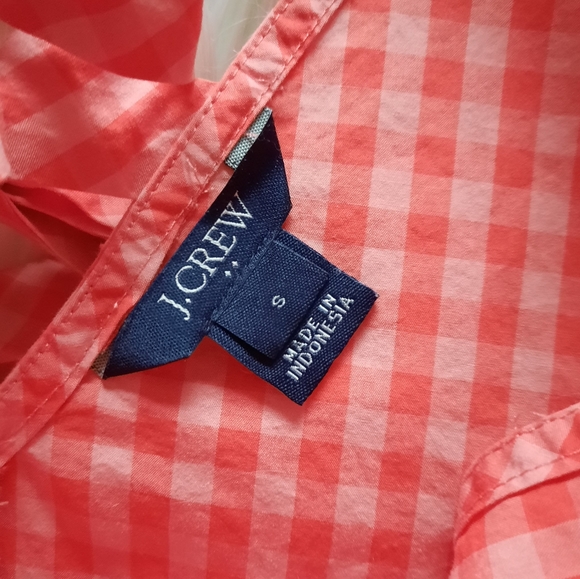 J.Crew Factory Peplum Gingham Top - Picture 5 of 10